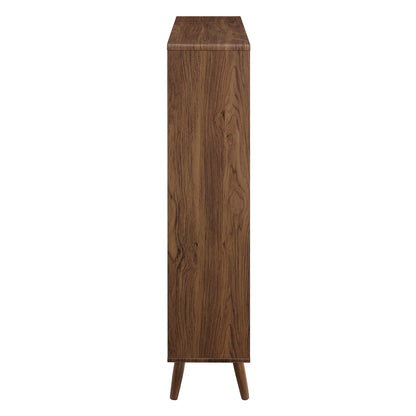 Transmit 7 Shelf Wood Grain Bookcase by Furniture For America