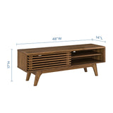 Vera 48" TV Stand in Walnut