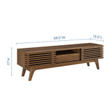 Vera 59" TV Stand in Walnut