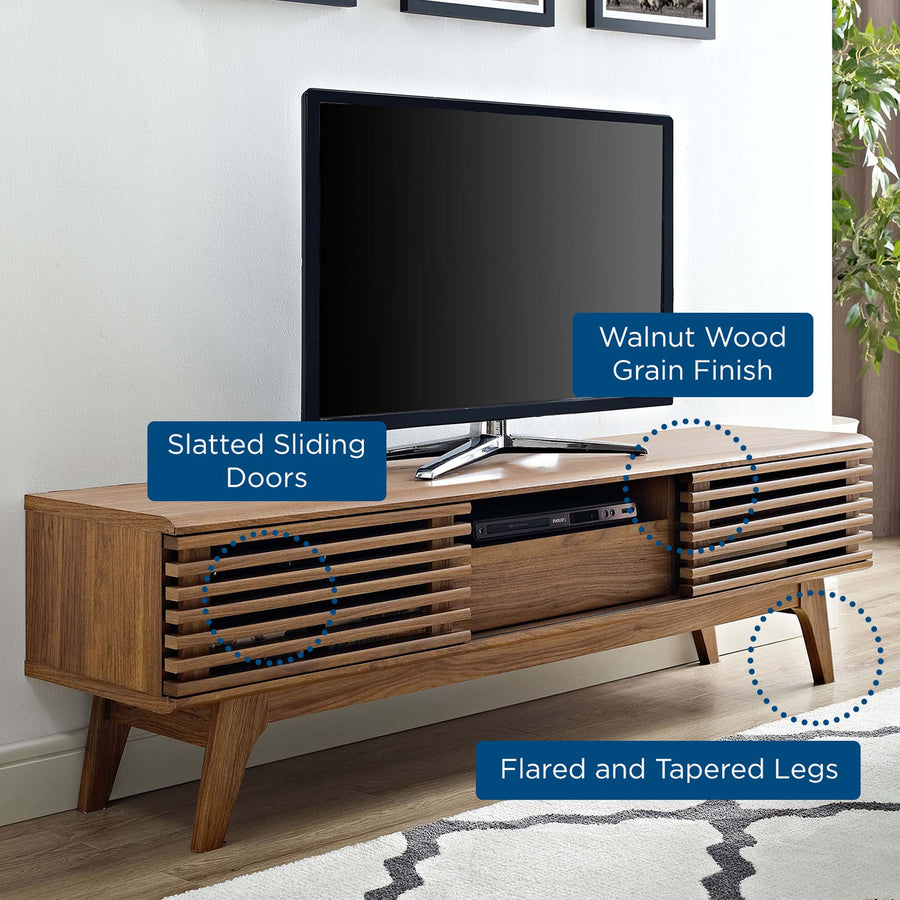 Vera 59" TV Stand in Walnut