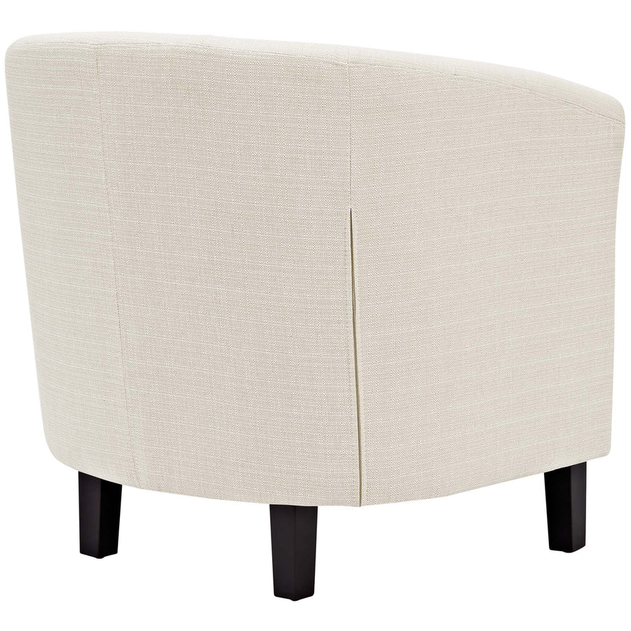 Hadley Upholstered Fabric Armchair in Beige