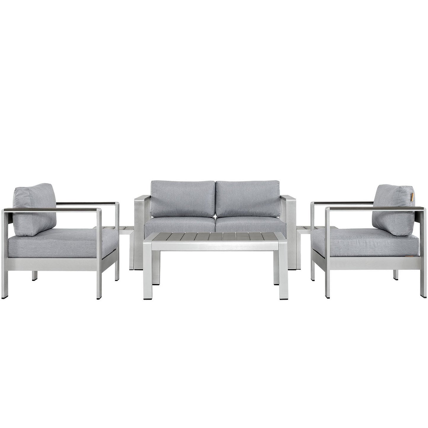 Shore 6 Piece Outdoor Patio Aluminum Sectional Sofa Set by Furniture For America