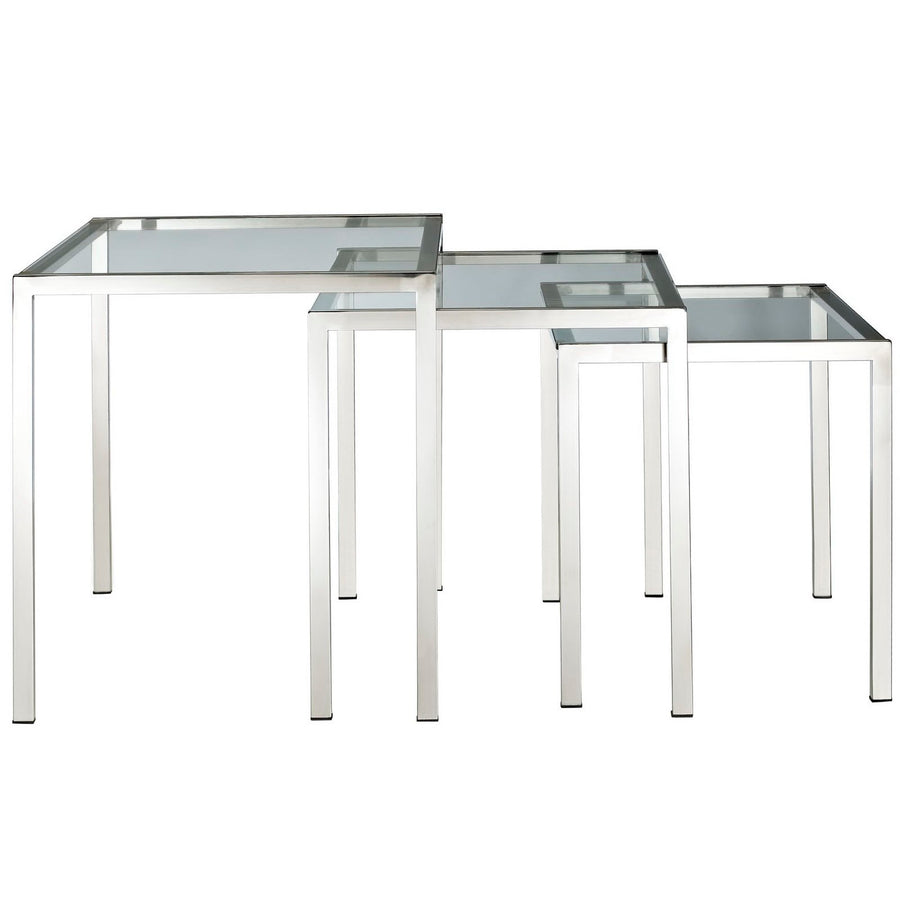 Tromso Nesting Table in Silver