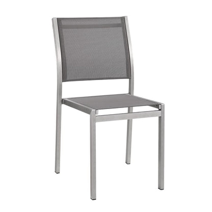 Shore Outdoor Patio Aluminum Side Chair Set of 2 by Furniture For America