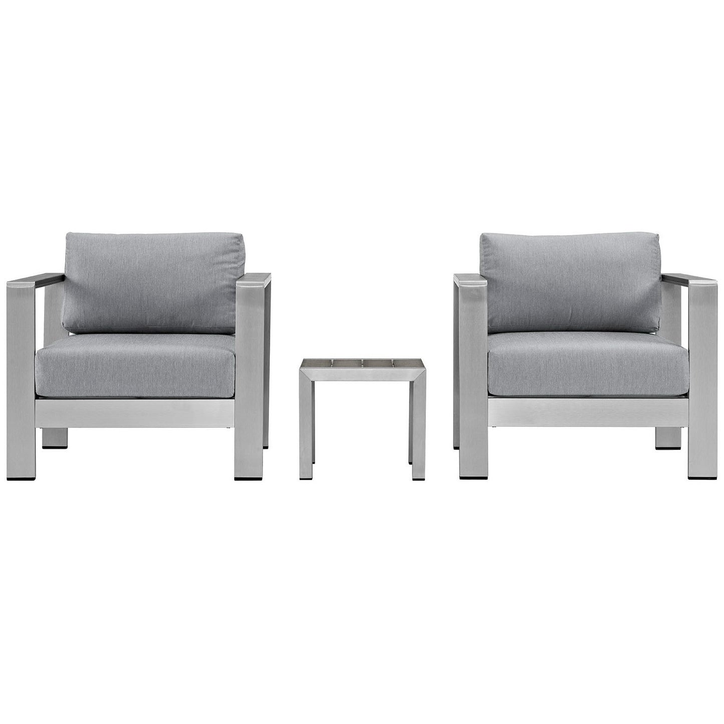 Shore 3 Piece Outdoor Patio Aluminum Set by Furniture For America