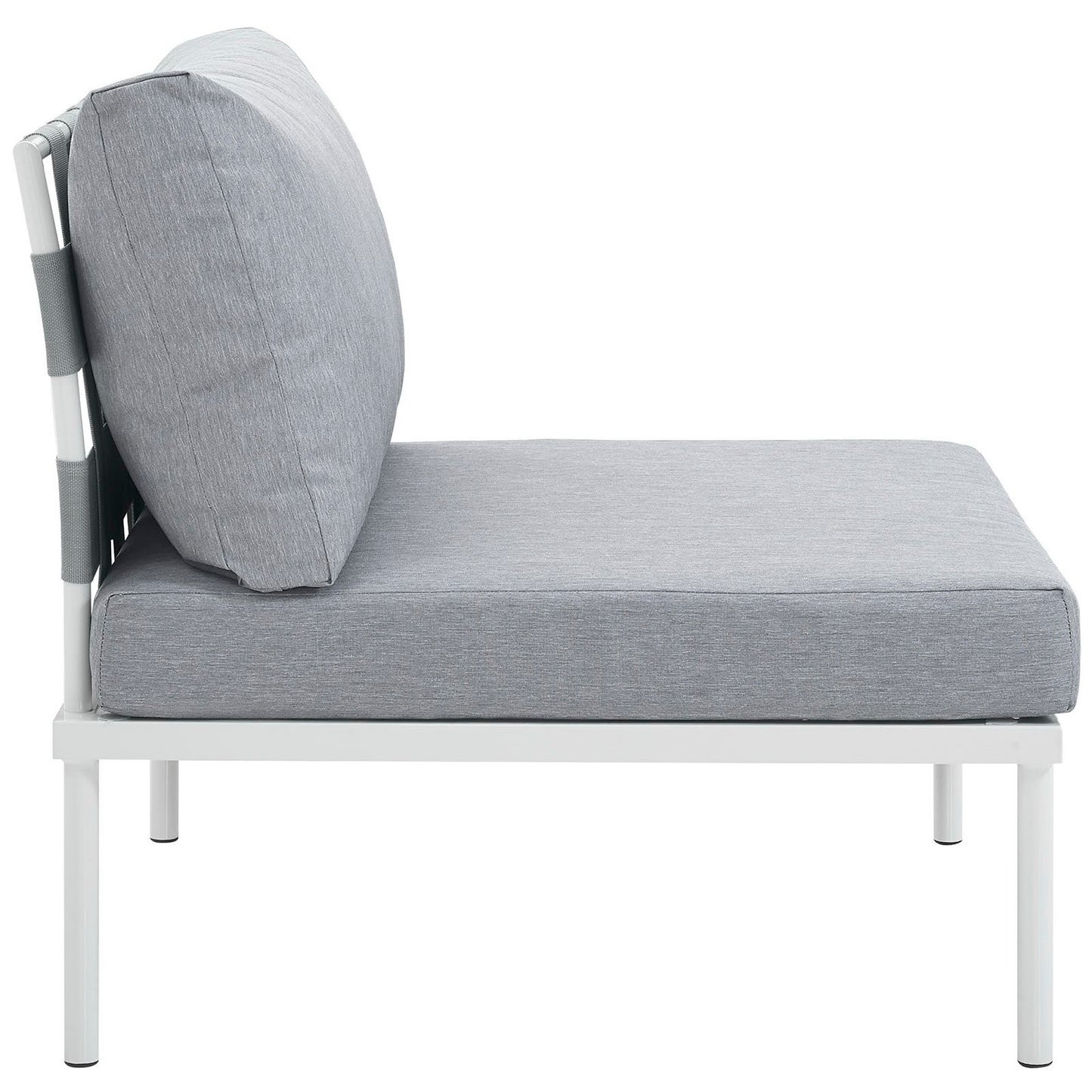 Harmony Armless Outdoor Patio Aluminum Chair by Furniture For America