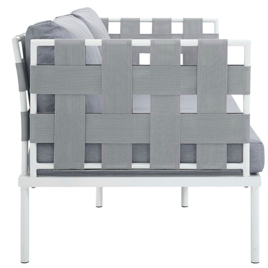 Harmony Outdoor Patio Aluminum Loveseat by Furniture for America