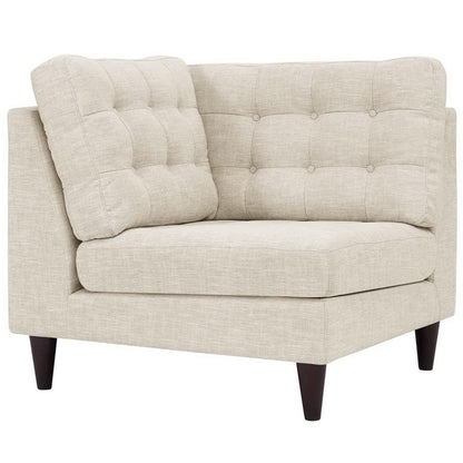 Empress Upholstered Fabric Corner Sofa by Furniture for America