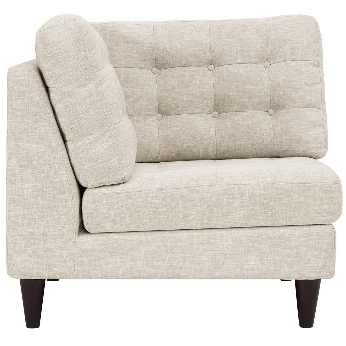 Empress Upholstered Fabric Corner Sofa by Furniture for America