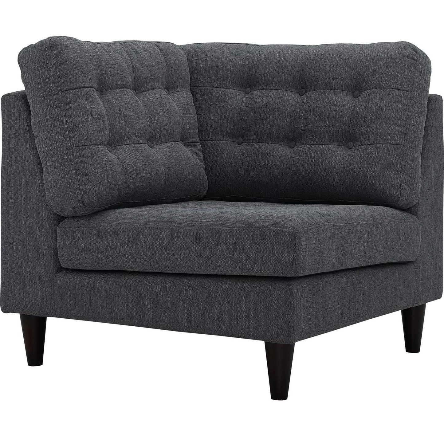 Empress Upholstered Fabric Corner Sofa by Furniture for America