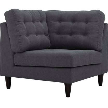 Empress Upholstered Fabric Corner Sofa by Furniture for America