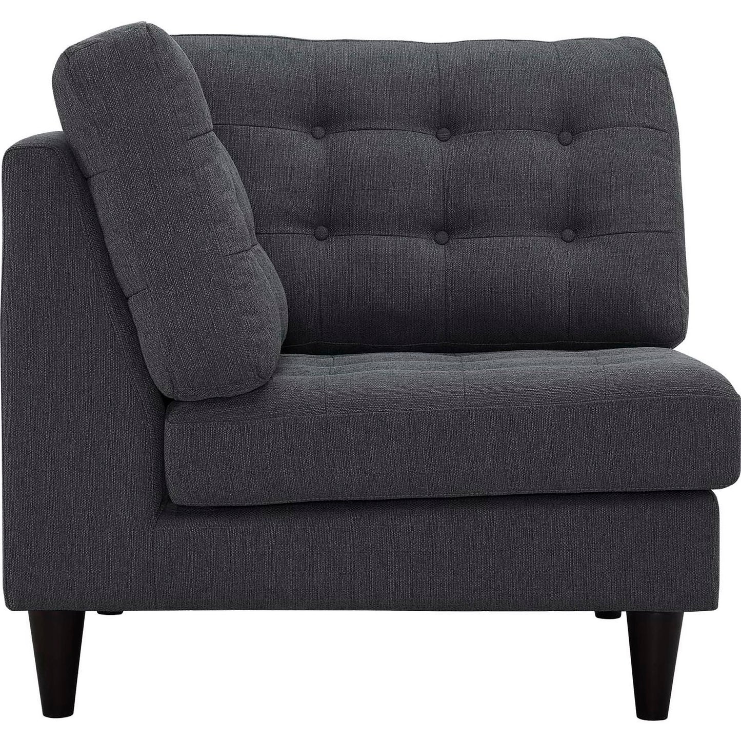 Empress Upholstered Fabric Corner Sofa by Furniture for America