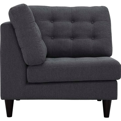 Empress Upholstered Fabric Corner Sofa by Furniture for America