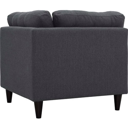 Empress Upholstered Fabric Corner Sofa by Furniture for America