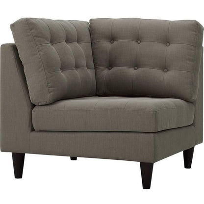 Empress Upholstered Fabric Corner Sofa by Furniture for America