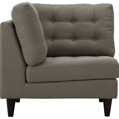 Empress Upholstered Fabric Corner Sofa by Furniture for America