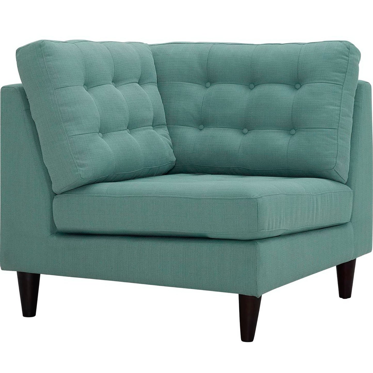 Empress Upholstered Fabric Corner Sofa by Furniture for America
