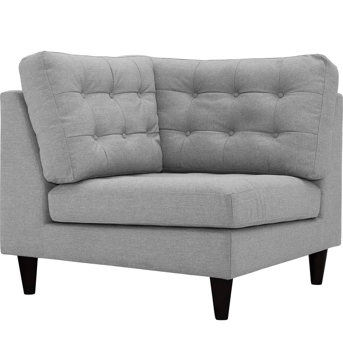 Empress Upholstered Fabric Corner Sofa by Furniture for America