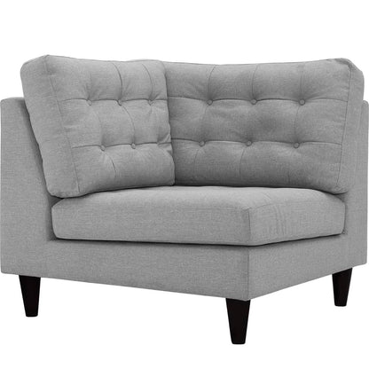 Empress Upholstered Fabric Corner Sofa by Furniture for America