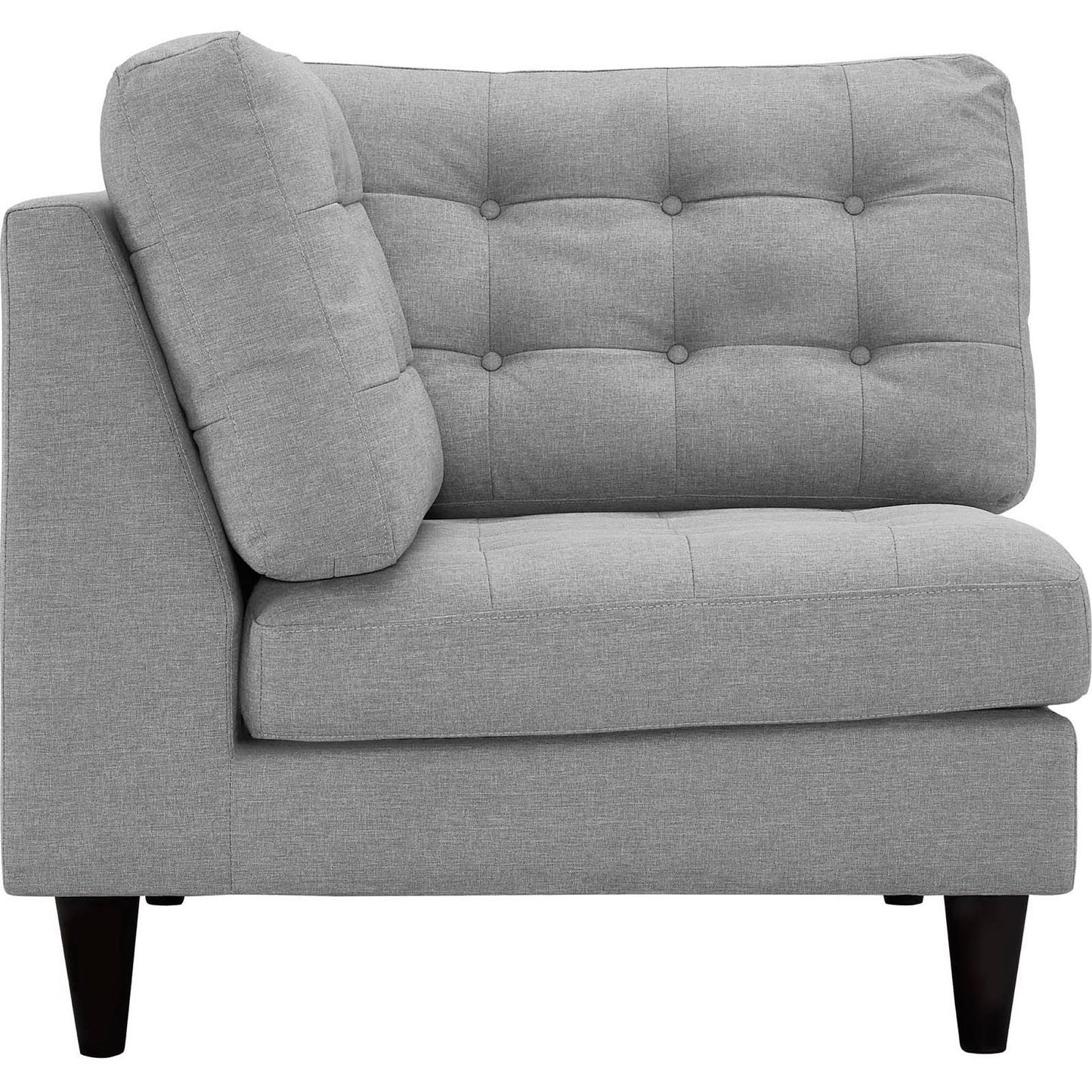 Empress Upholstered Fabric Corner Sofa by Furniture for America