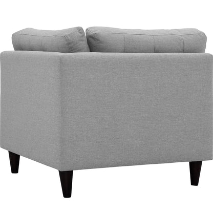 Empress Upholstered Fabric Corner Sofa by Furniture for America