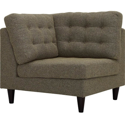 Empress Upholstered Fabric Corner Sofa by Furniture for America