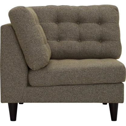 Empress Upholstered Fabric Corner Sofa by Furniture for America