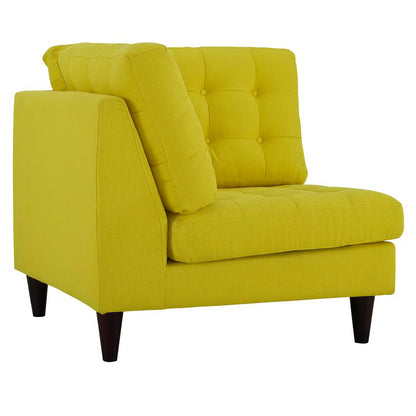 Empress Upholstered Fabric Corner Sofa by Furniture for America