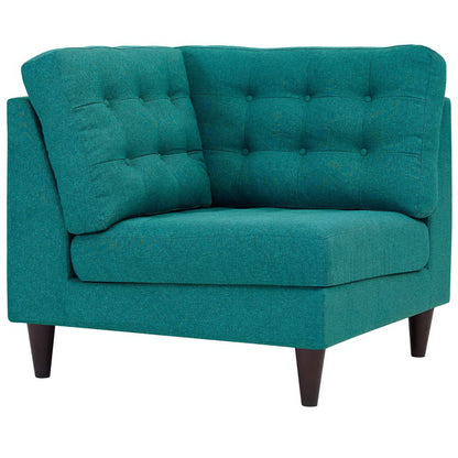 Empress Upholstered Fabric Corner Sofa by Furniture for America