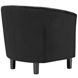 Hadley Performance Velvet Armchair in Black