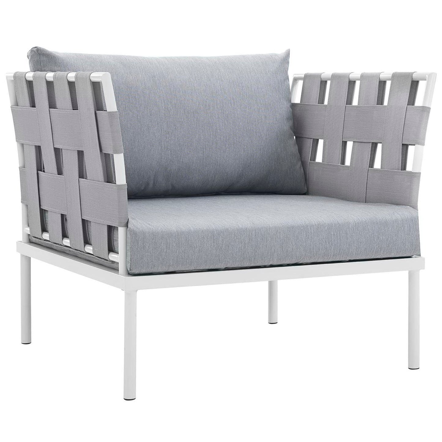 Harmony 3 Piece Outdoor Patio Aluminum Sectional Sofa Set by Furniture For America