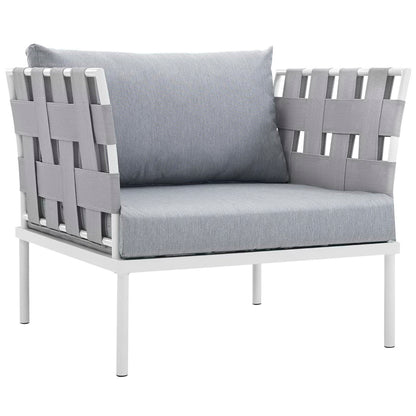 Harmony 3 Piece Outdoor Patio Aluminum Sectional Sofa Set by Furniture For America