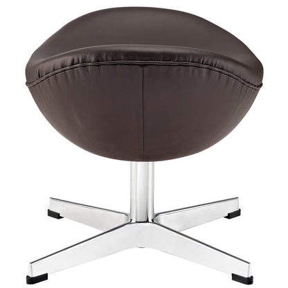 Glove Leather Ottoman by Furniture for America