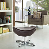 Glove Leather Ottoman by Furniture for America