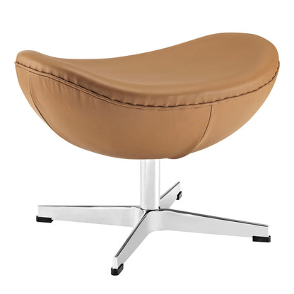 Glove Leather Ottoman by Furniture for America
