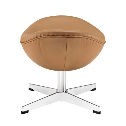Glove Leather Ottoman by Furniture for America