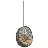 Cornice Outdoor Patio Swing Chair Without Stand in Gray Mocha