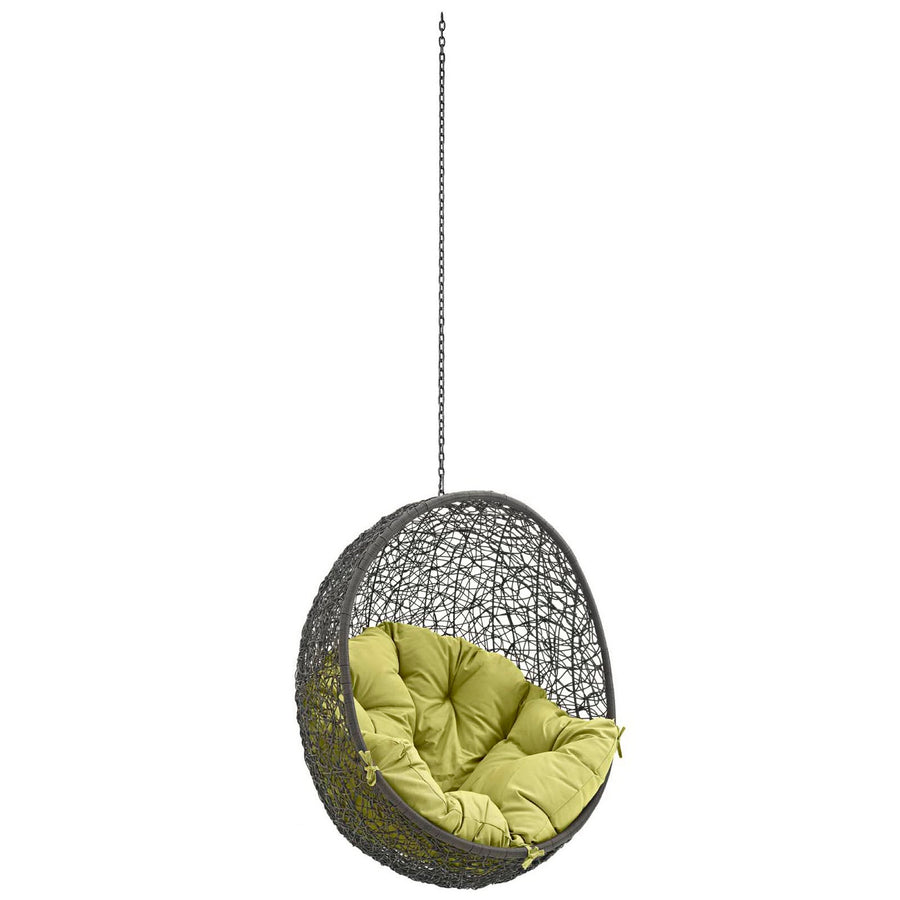 Cornice Outdoor Patio Swing Chair Without Stand in Gray Peridot