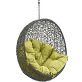 Cornice Outdoor Patio Swing Chair Without Stand in Gray Peridot