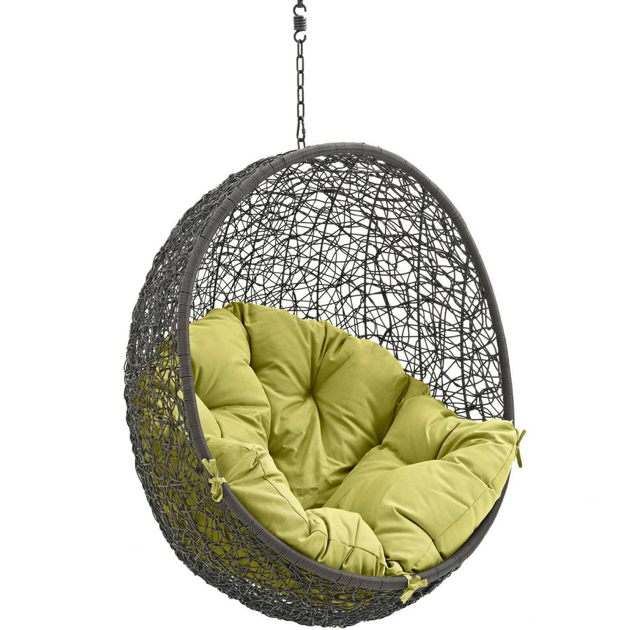 Cornice Outdoor Patio Swing Chair Without Stand in Gray Peridot