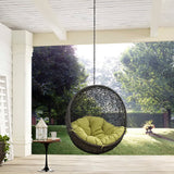 Cornice Outdoor Patio Swing Chair Without Stand in Gray Peridot