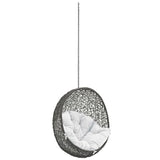Cornice Outdoor Patio Swing Chair Without Stand in Gray White