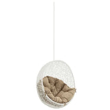 Cornice Outdoor Patio Swing Chair Without Stand in White Mocha