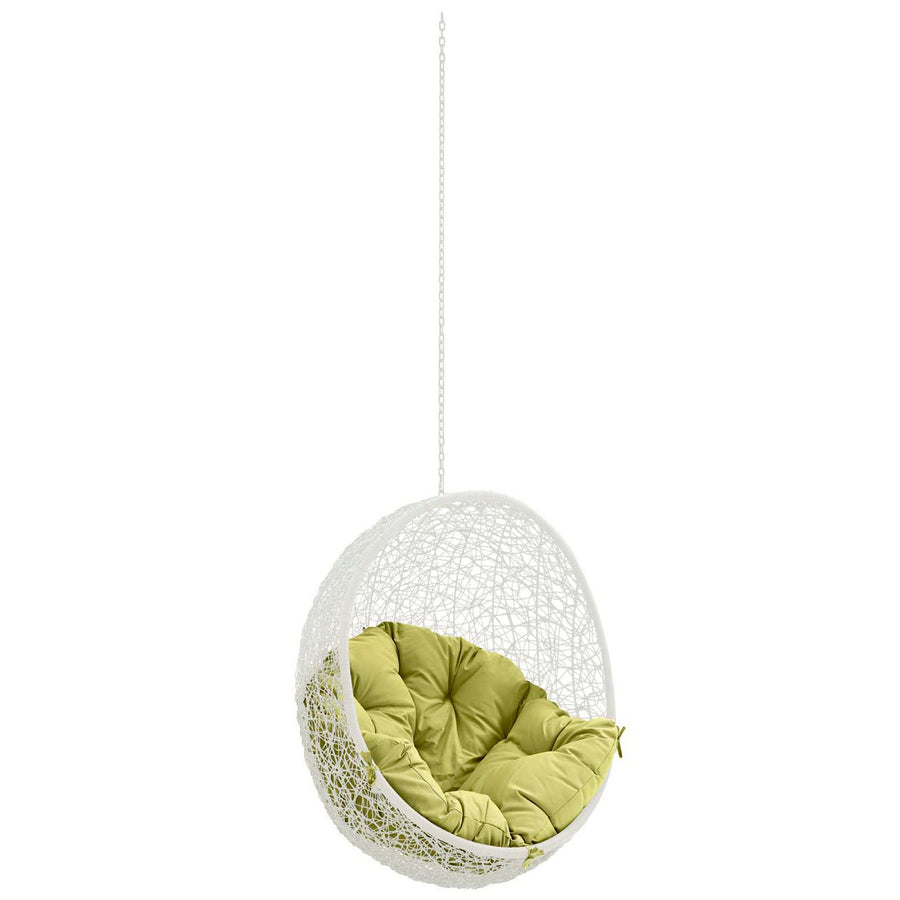 Cornice Outdoor Patio Swing Chair Without Stand in White Peridot