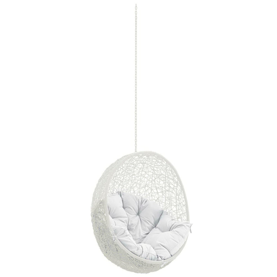 Cornice Outdoor Patio Swing Chair Without Stand in White