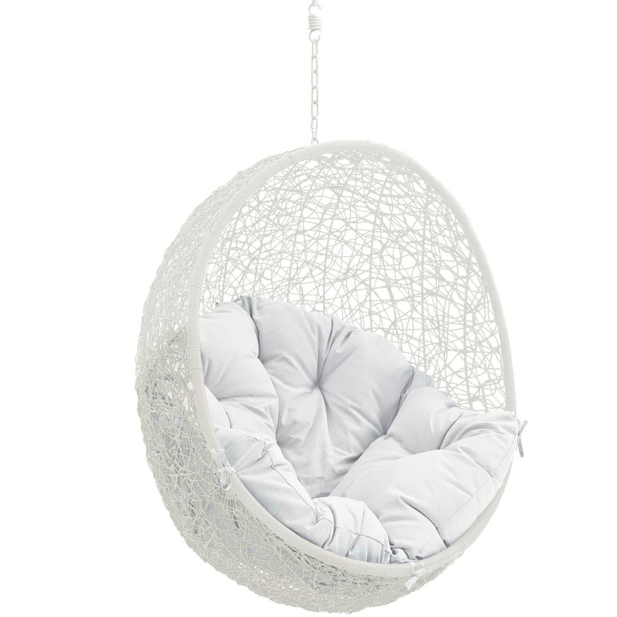 Cornice Outdoor Patio Swing Chair Without Stand in White