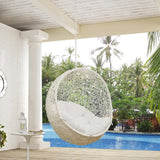 Cornice Outdoor Patio Swing Chair Without Stand in White