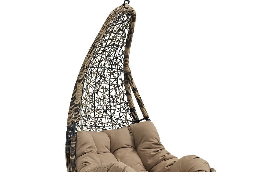 Mistral Outdoor Patio Swing Chair Without Stand in Black Mocha