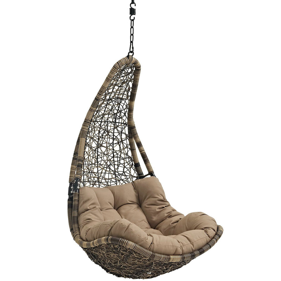 Mistral Outdoor Patio Swing Chair Without Stand in Black Mocha
