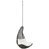 Mistral Outdoor Patio Swing Chair Without Stand in Gray White